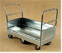 TS/090 - Single Deck Double Ended Stock Trolley with Drop Down Sides