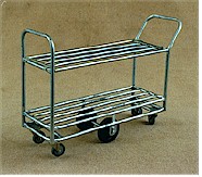 TS/035 - Double Deck Double Ended Tubular Stock Trolley