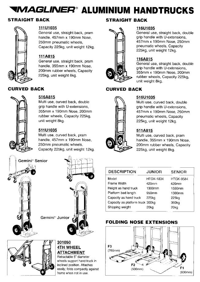 MAGLINER ALUMINIUM HANDTRUCKS