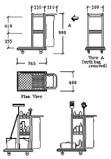 TX200 Cleaners Trolley Diagram