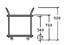 2 Tier Trolley - Diagram