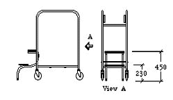 TS/210 Two Tub Trolley with Step Diagram